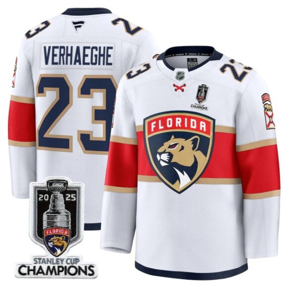 Mens Carter Verhaeghe 2025 SC‌ CH Jersey White Stitched
